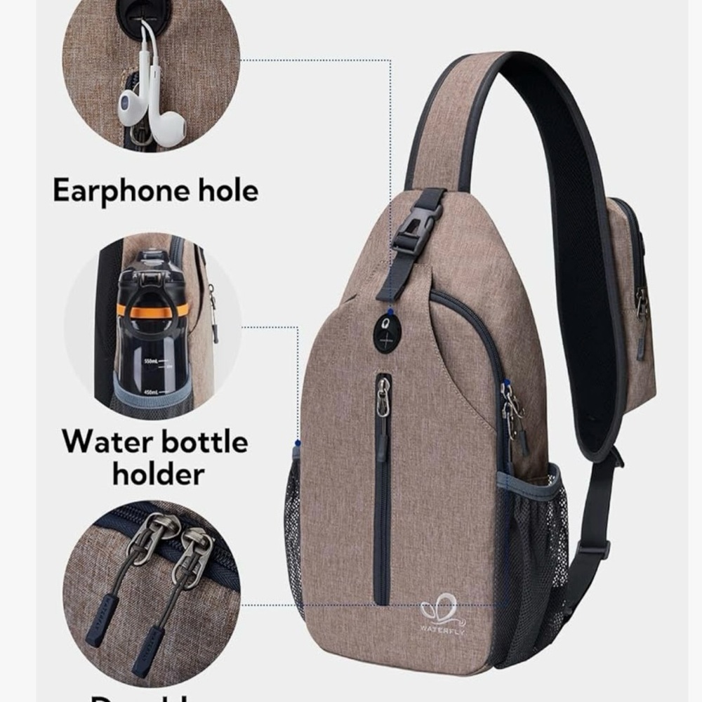 Crossbody Sling Backpack - Picture 3 of 11
